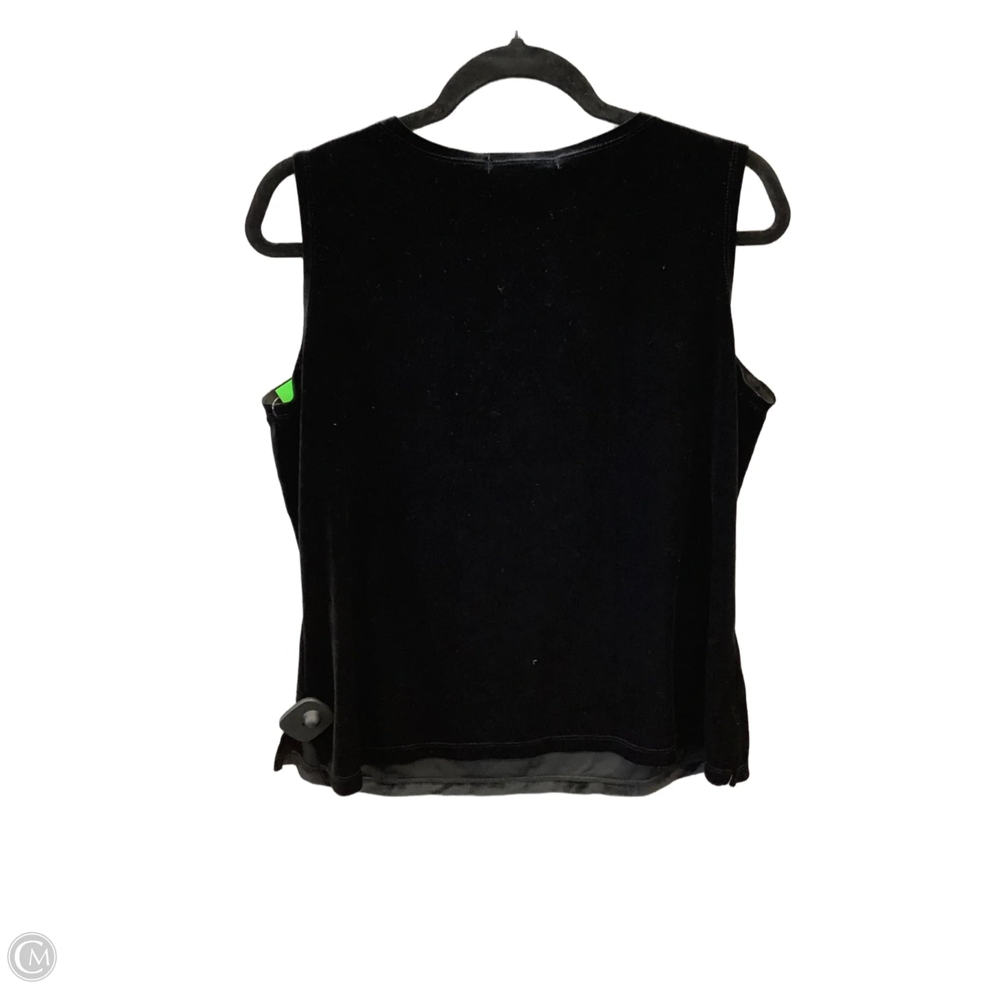 Top Sleeveless By Notations In Black, Size: L