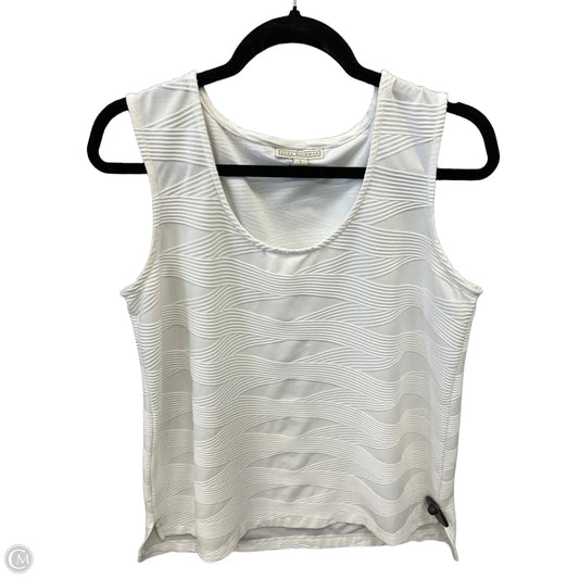 Top Sleeveless By Dana Buchman In White, Size: L