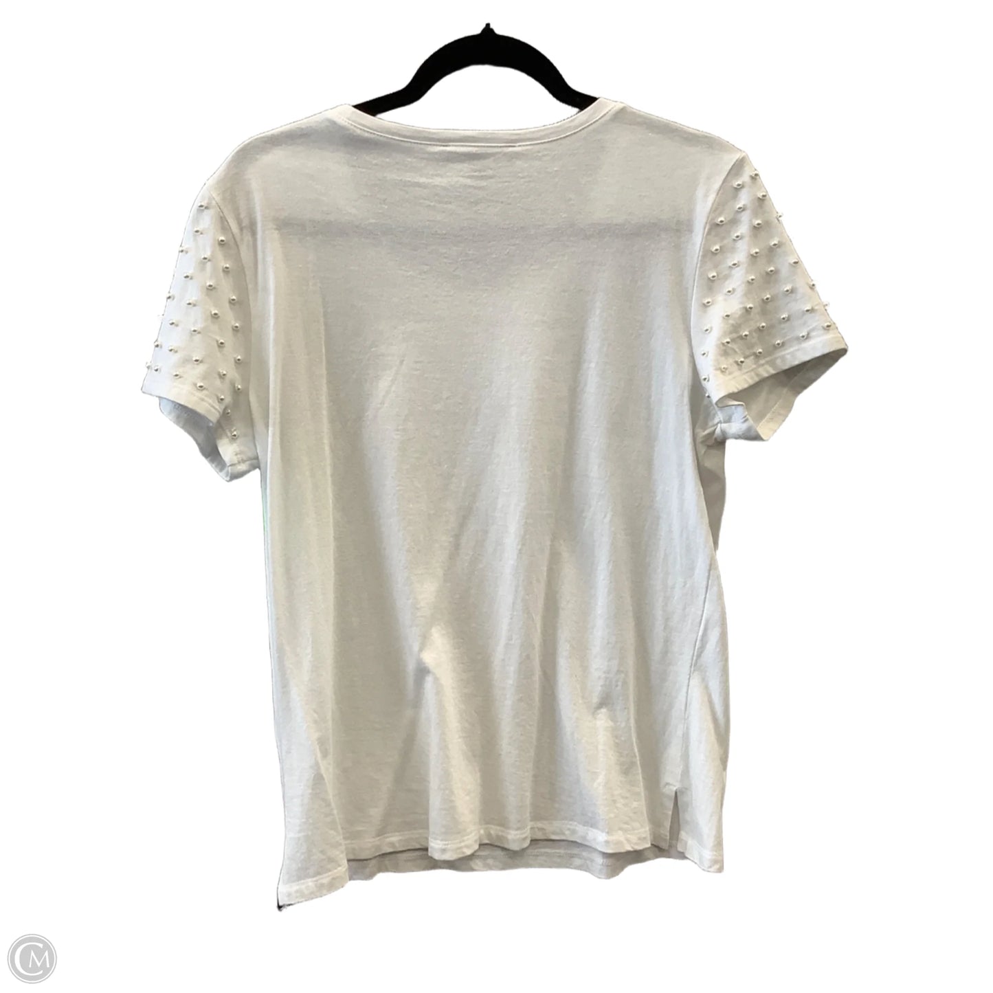 Top Short Sleeve By Inc In White, Size: M