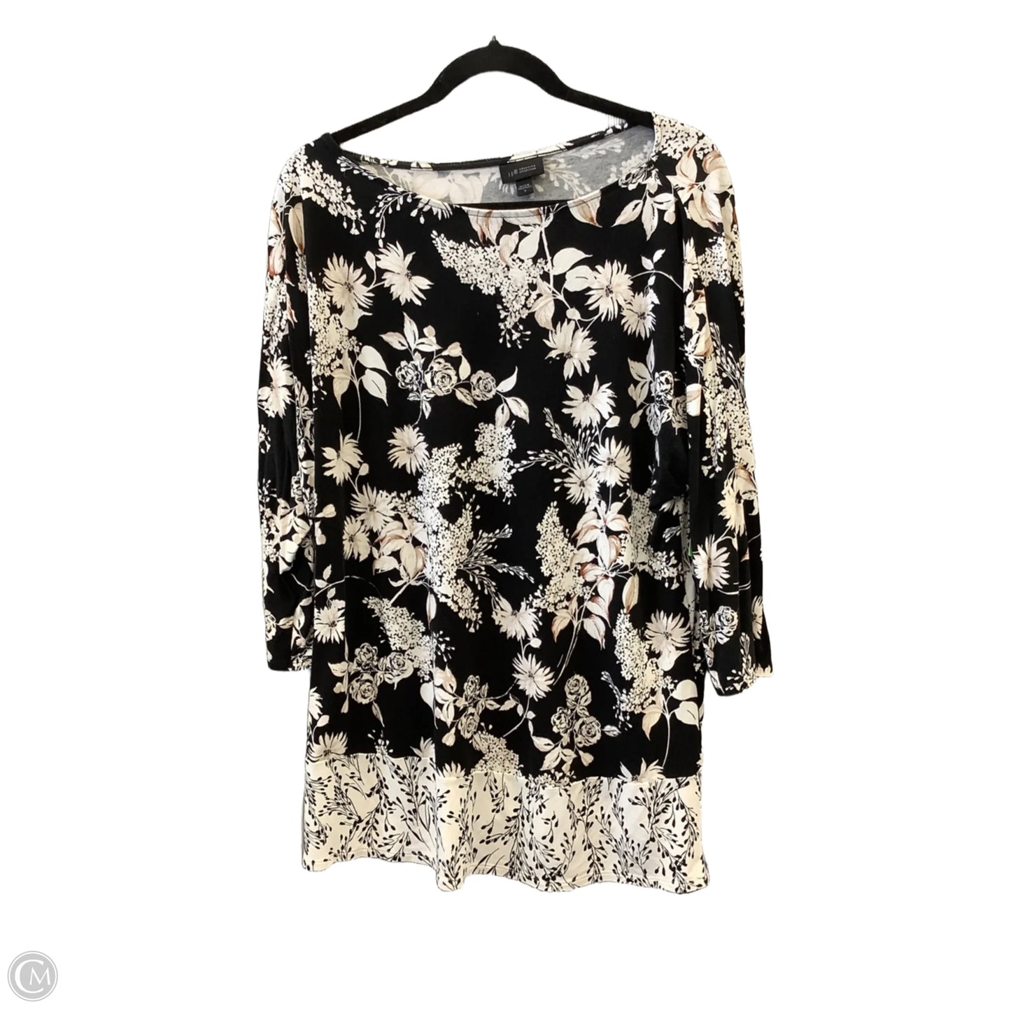 Top 3/4 Sleeve By J. Jill In Black, Size: M