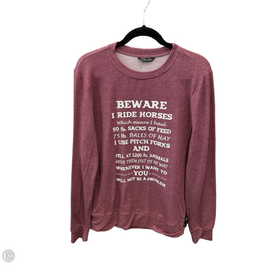 Top Long Sleeve By Clothes Mentor In Purple, Size: L