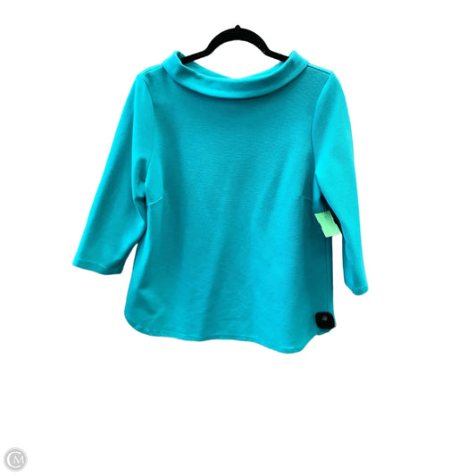 Top 3/4 Sleeve By Talbots In Blue, Size: Lp