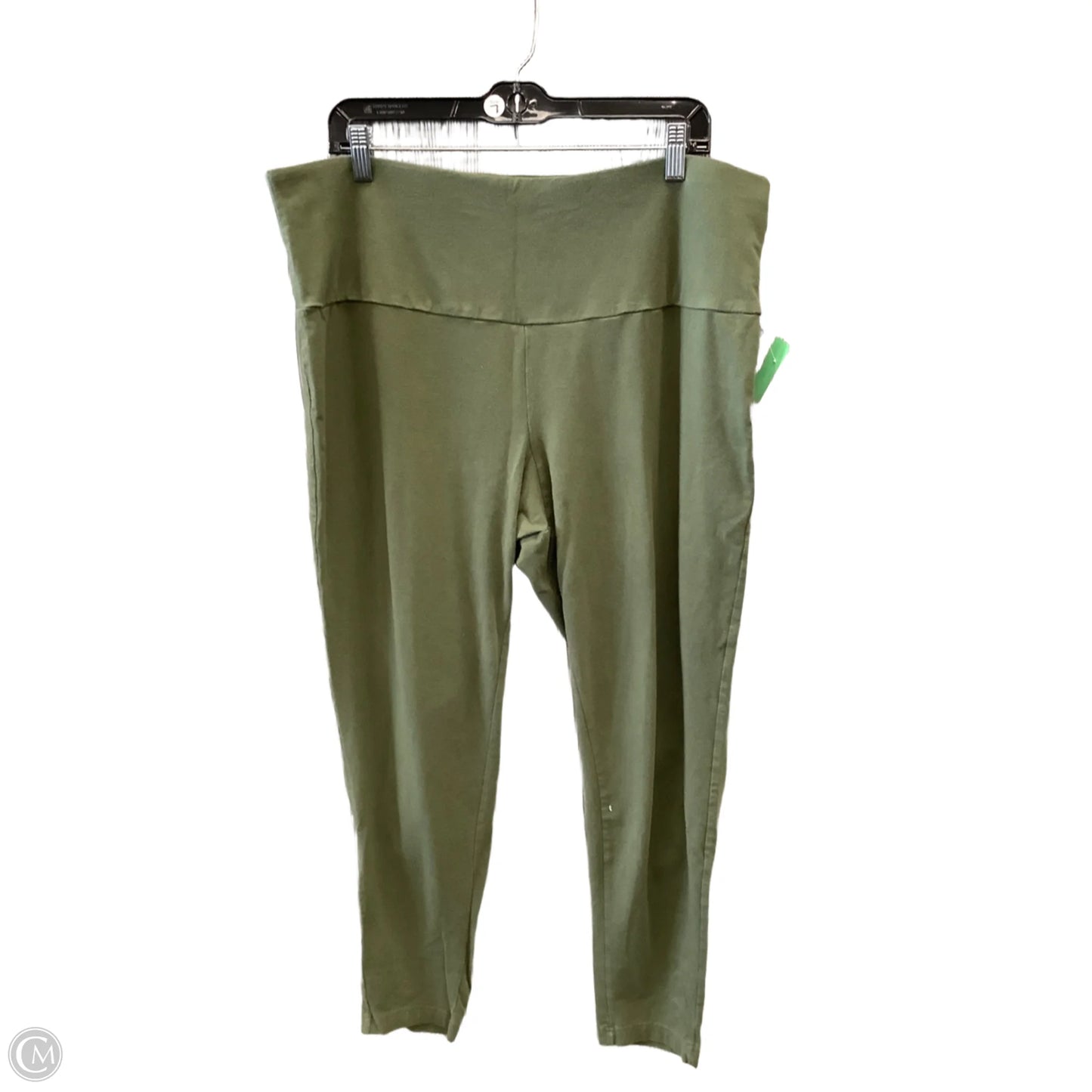 Pants Leggings By Terra & Sky In Green, Size: 2x