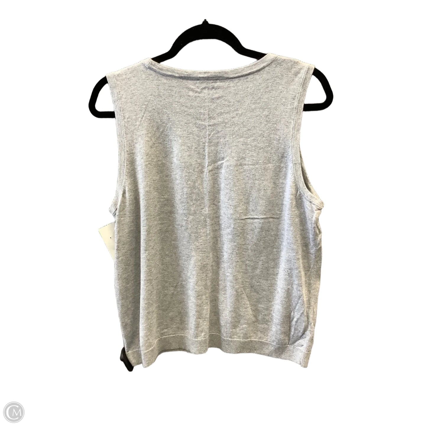 Top Sleeveless By Talbots In Grey, Size: Xlp