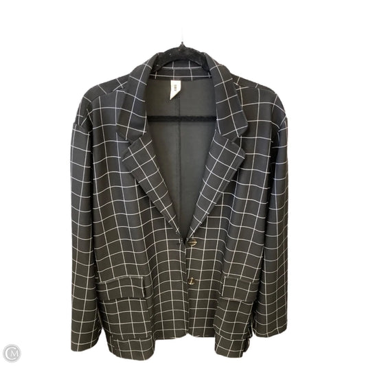 Blazer By Clothes Mentor In Black, Size: 1x