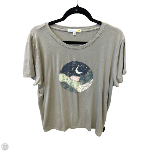 Top Short Sleeve By C And C In Green, Size: Xl
