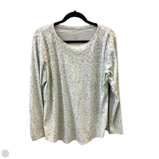 Top Long Sleeve By Apt 9 In Green, Size: L