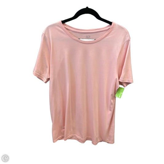 Top Short Sleeve Basic By Fruit Of The Loom In Pink, Size: Xl