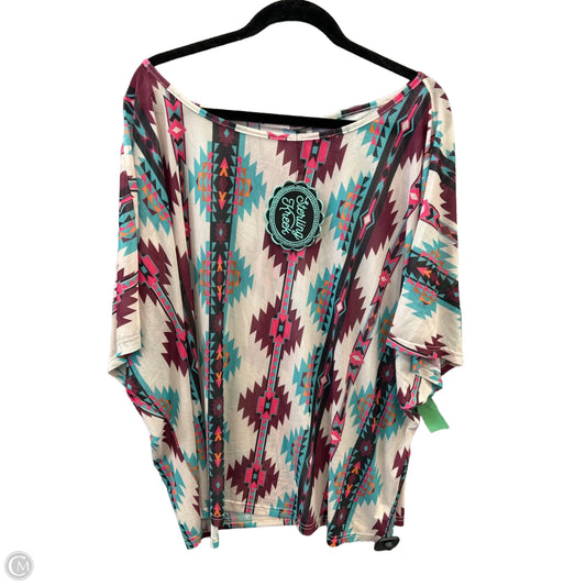 Swimwear Cover-up By Clothes Mentor In Multi-colored, Size: 3x
