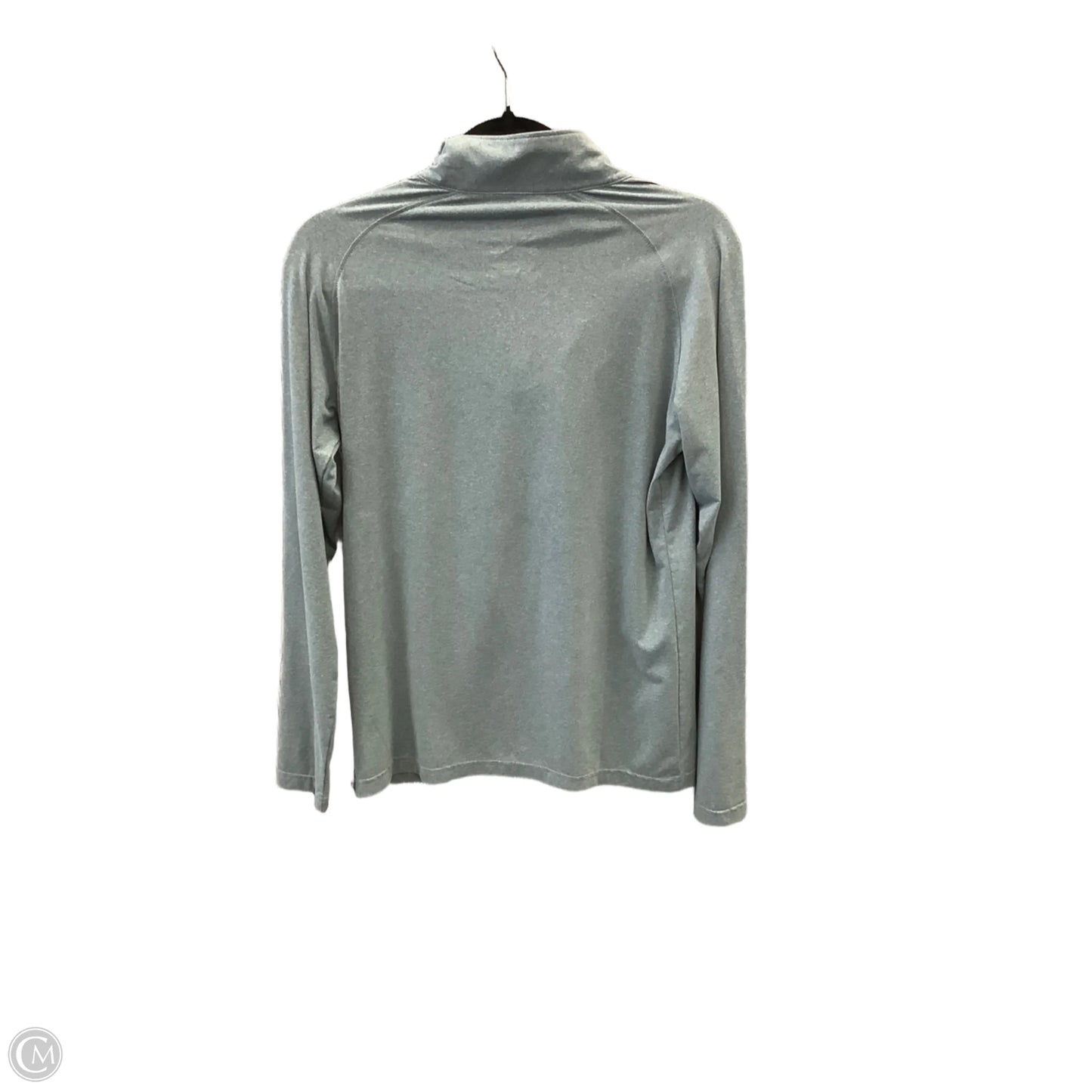 Athletic Top Long Sleeve Collar By Clothes Mentor In Grey, Size: M