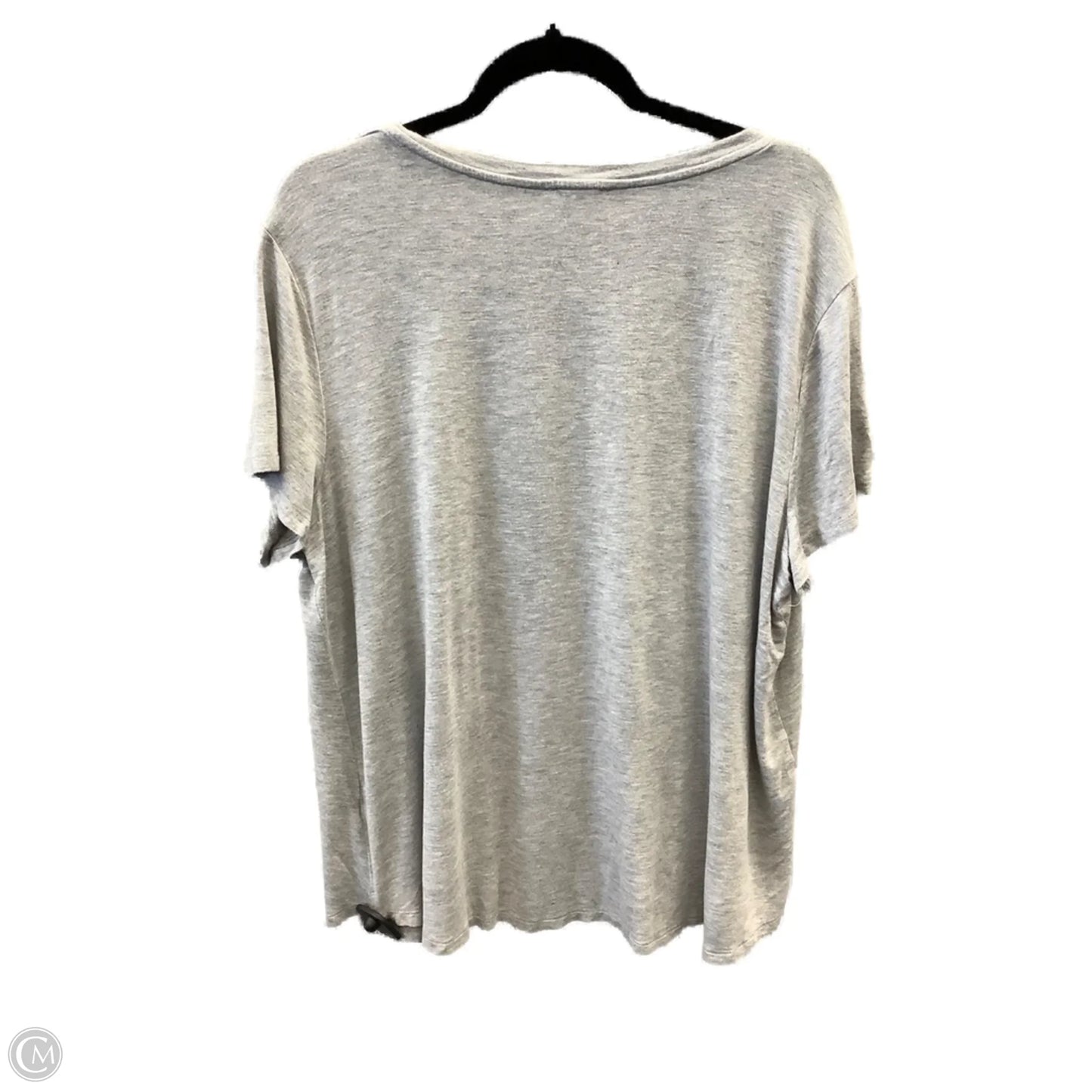 Top Short Sleeve By Maurices In Grey, Size: Xxl