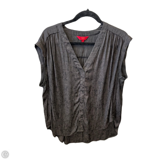 Top Short Sleeve By Jennifer Lopez In Black, Size: 1x