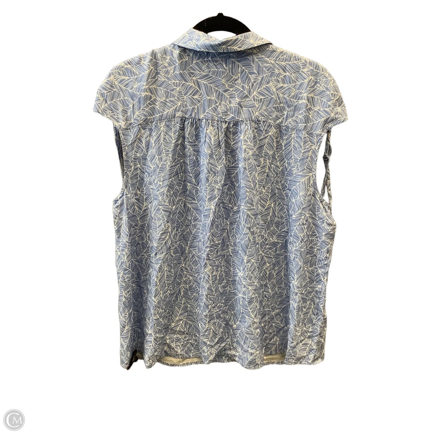 Top Sleeveless By Croft And Barrow In Blue, Size: Xl