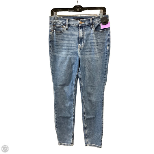 Jeans Skinny By Calvin Klein In Blue, Size: 8