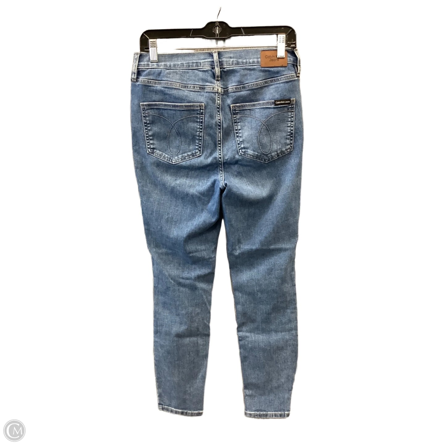 Jeans Skinny By Calvin Klein In Blue, Size: 8