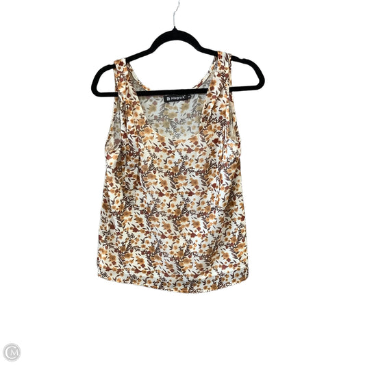 Blouse Sleeveless By Allegra K In Floral Print, Size: S