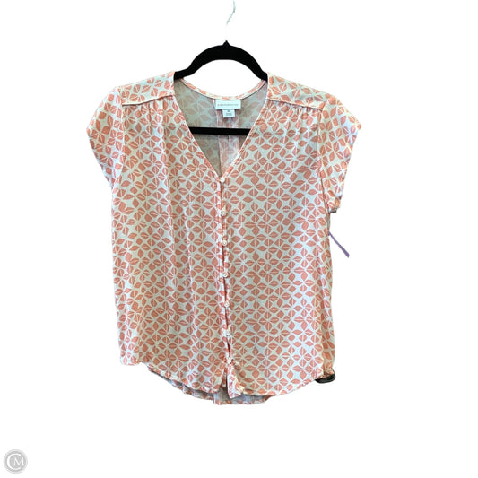 Top Short Sleeve By Liz Claiborne In Orange, Size: M