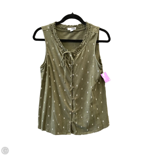 Top Sleeveless By Sonoma In Green, Size: S
