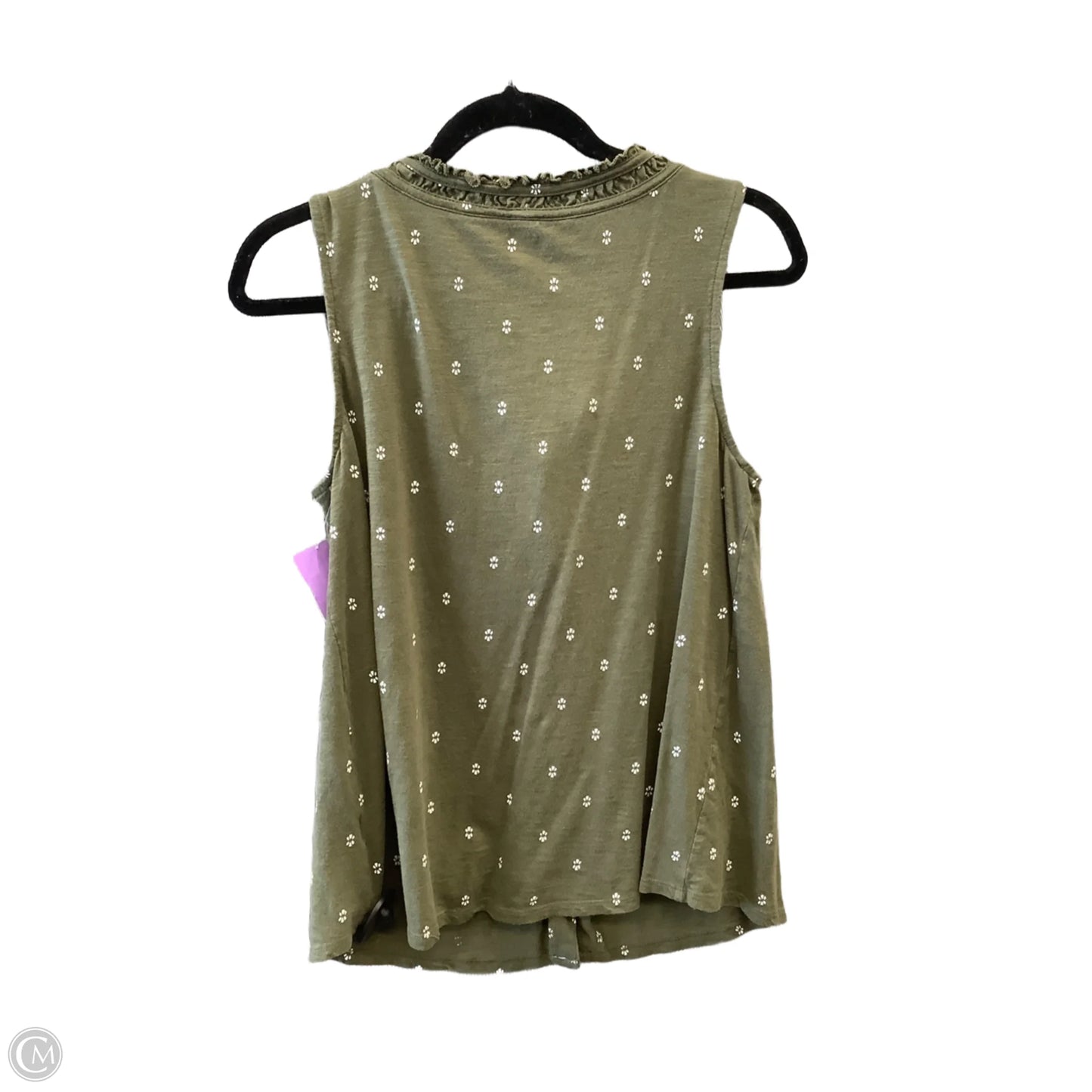 Top Sleeveless By Sonoma In Green, Size: S