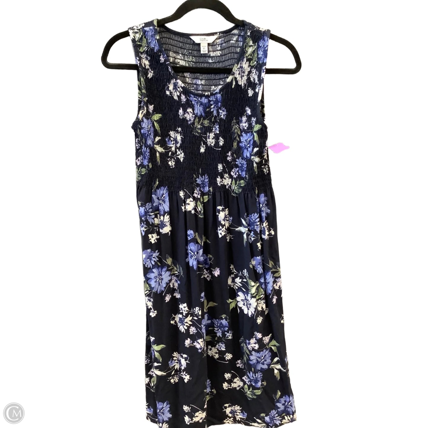 Dress Casual Midi By Croft And Barrow In Floral Print, Size: Sp