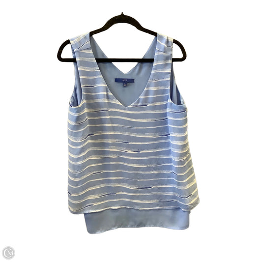 Top Sleeveless By Apt 9 In Blue, Size: L