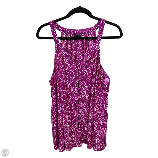 Top Sleeveless By Torrid In Polkadot Pattern, Size: 2x