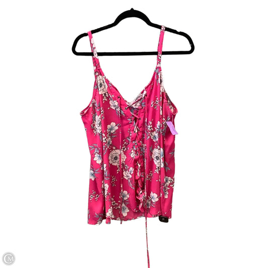 Top Sleeveless By Torrid In Pink, Size: 2x