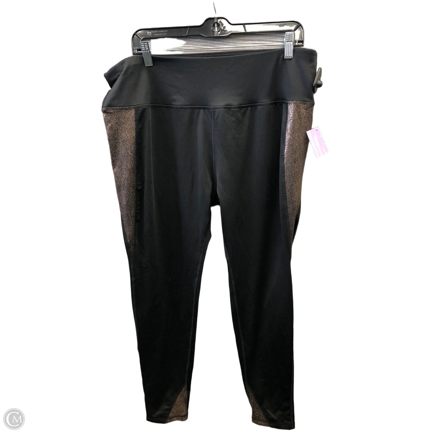 Athletic Leggings By Mta Pro In Black, Size: 1x