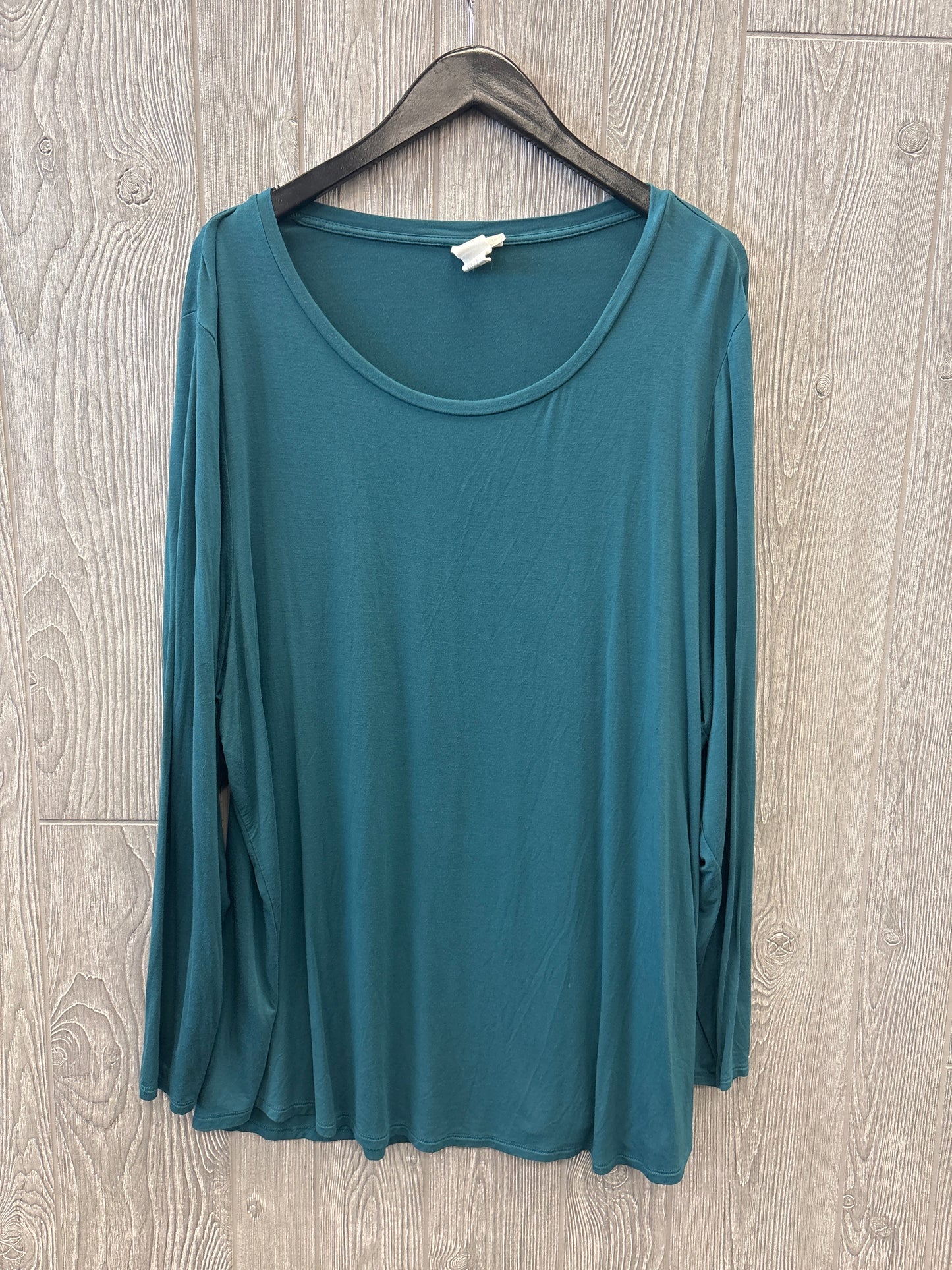 Top Long Sleeve By Clothes Mentor In Green, Size: 3x