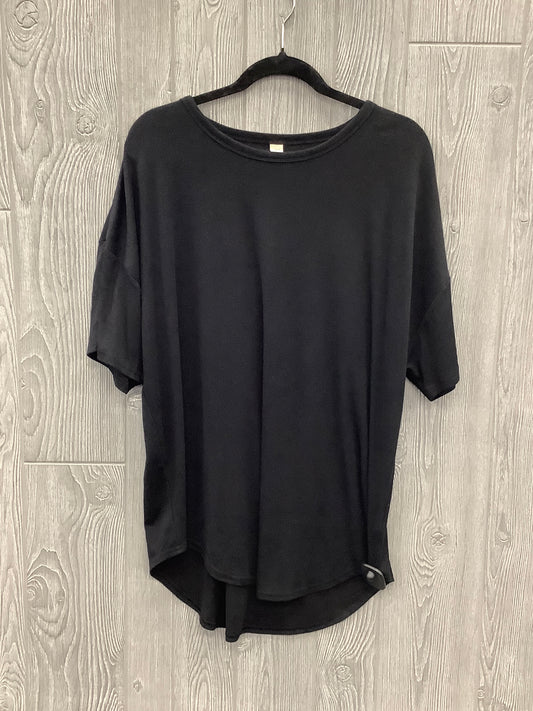 Black Top Short Sleeve Clothes Mentor, Size L