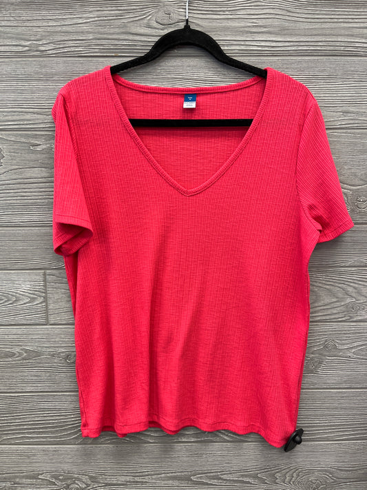 Top Short Sleeve By Old Navy In Pink, Size: M