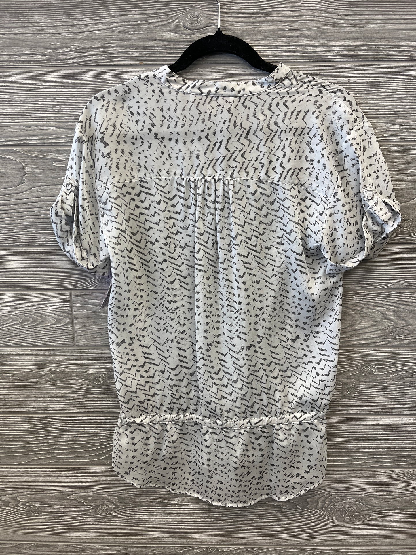 Top Short Sleeve By Loft In Grey, Size: Xs