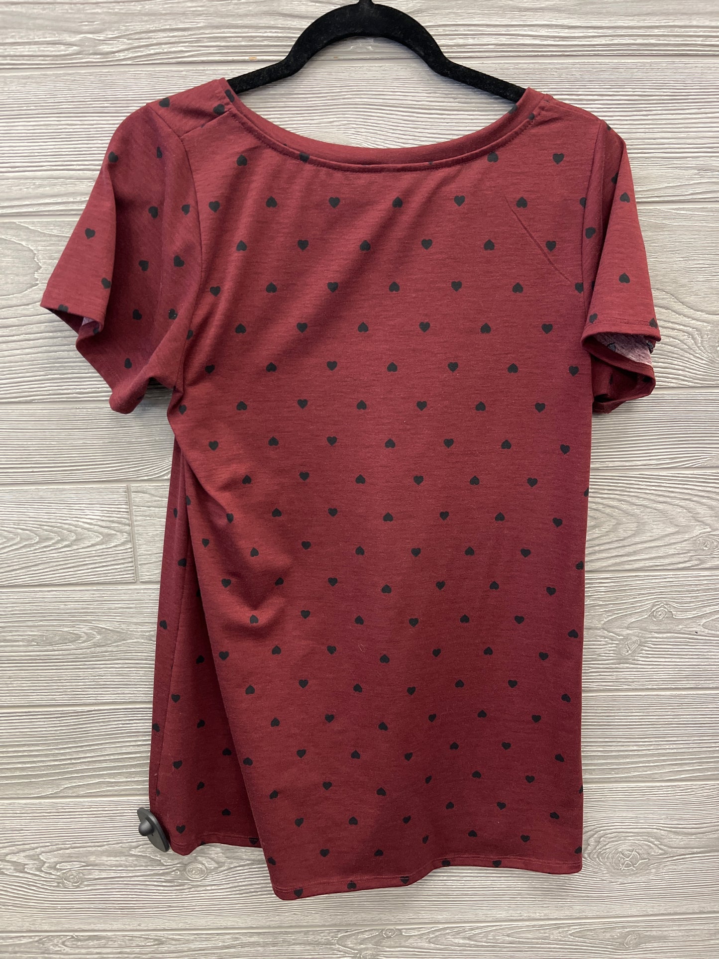 Top Short Sleeve By Lularoe In Red, Size: M