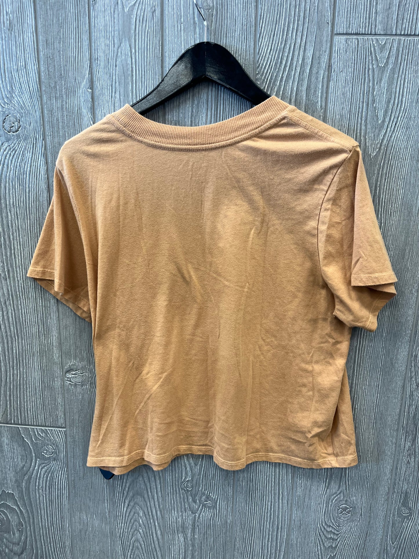 Orange Top Short Sleeve Zoe And Liv, Size Xl