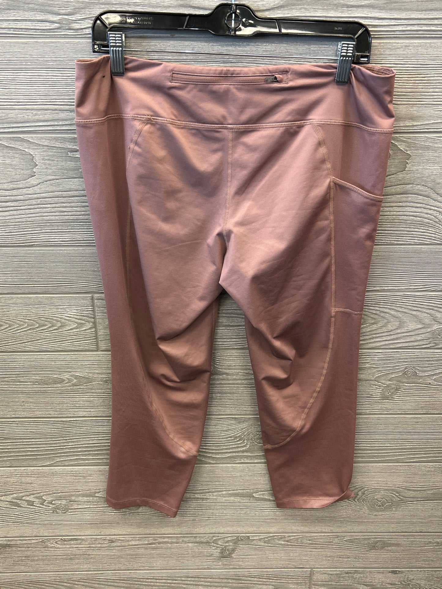 Athletic Leggings By Nike In Mauve, Size: Xl