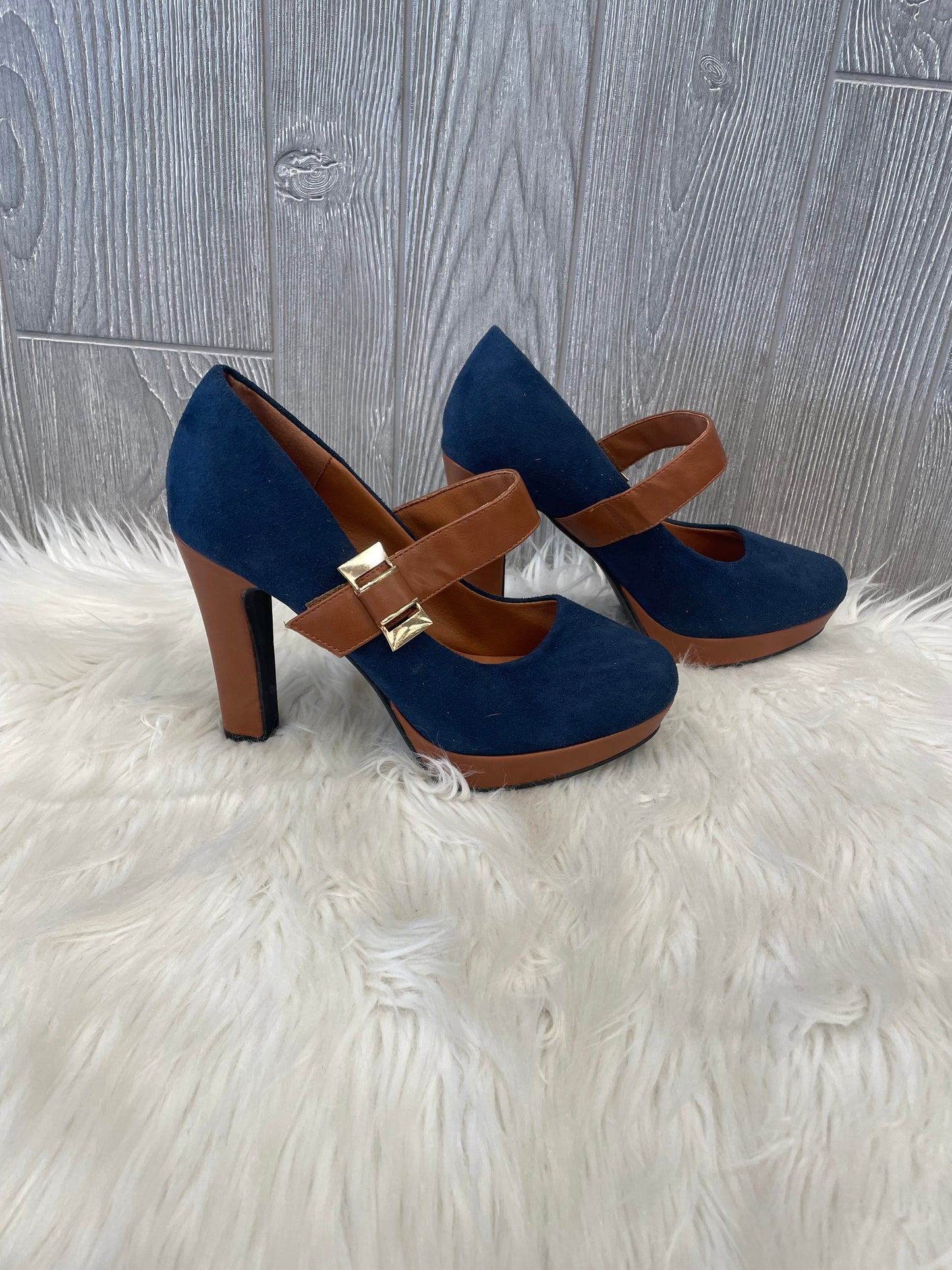 Blue Shoes Heels Stiletto Clothes Mentor, Size 8.5