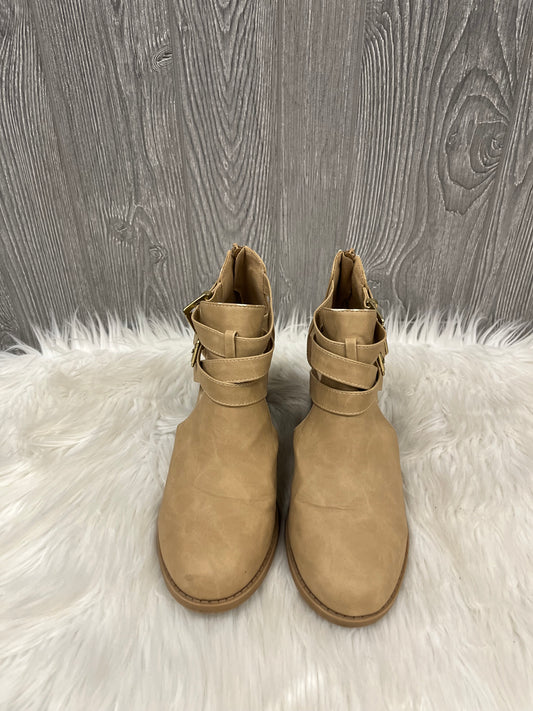 Shoes Heels Platform By Clothes Mentor In Tan, Size: 11.5