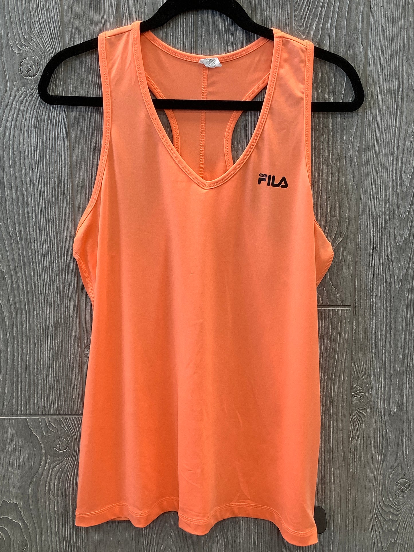 Athletic Tank Top By Fila In Orange, Size: Xl