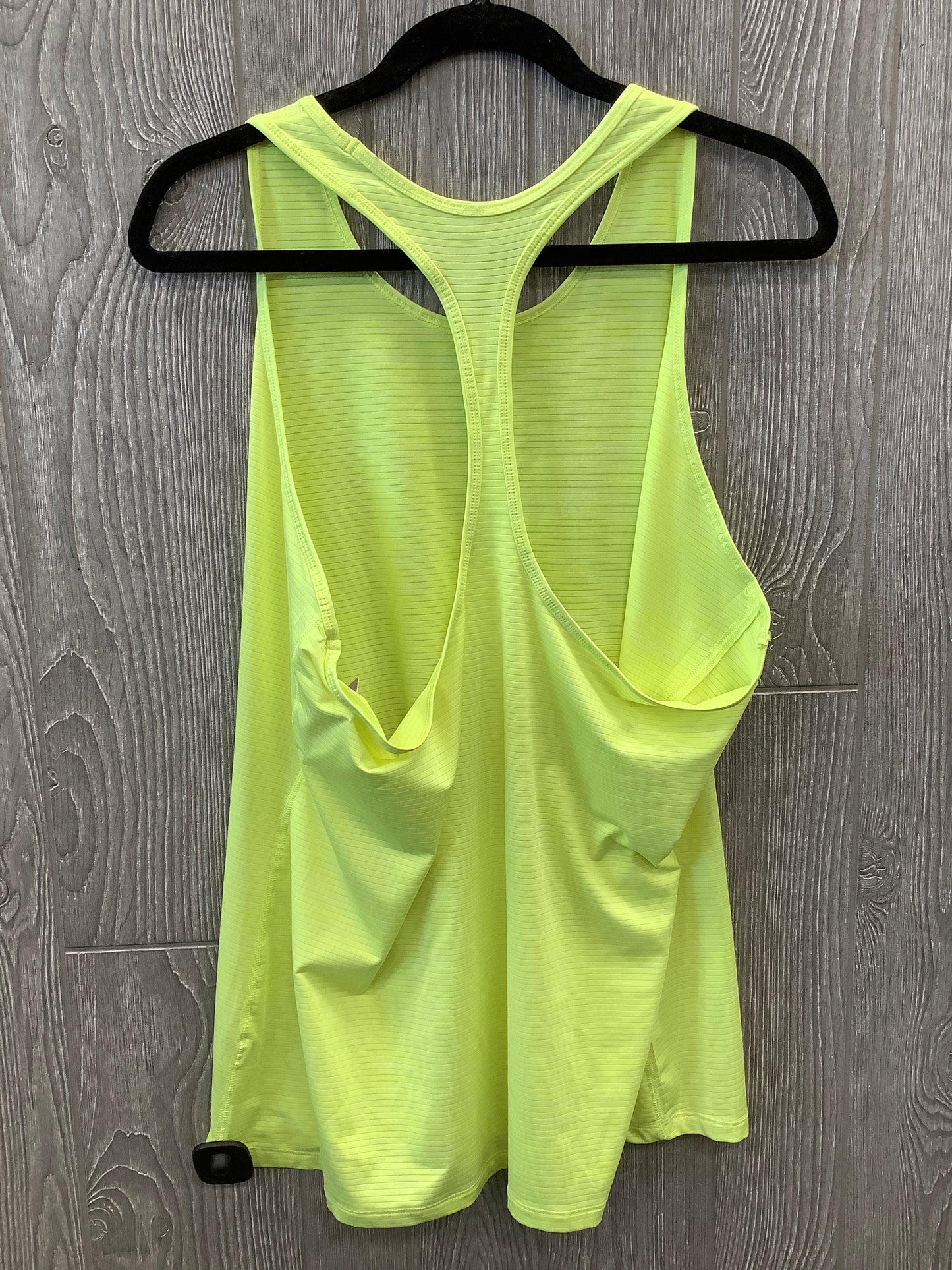 Athletic Tank Top By Clothes Mentor In Yellow, Size: Xl