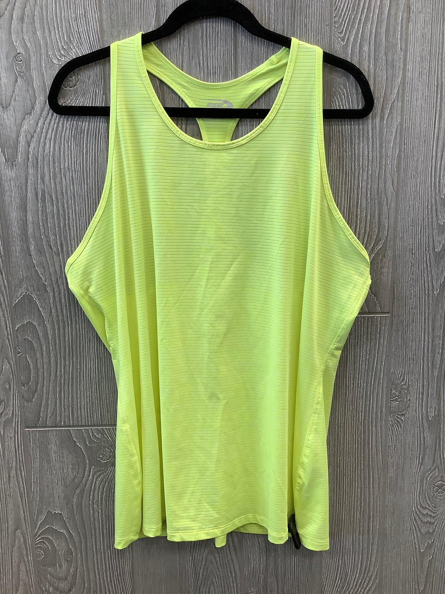 Athletic Tank Top By Clothes Mentor In Yellow, Size: Xl