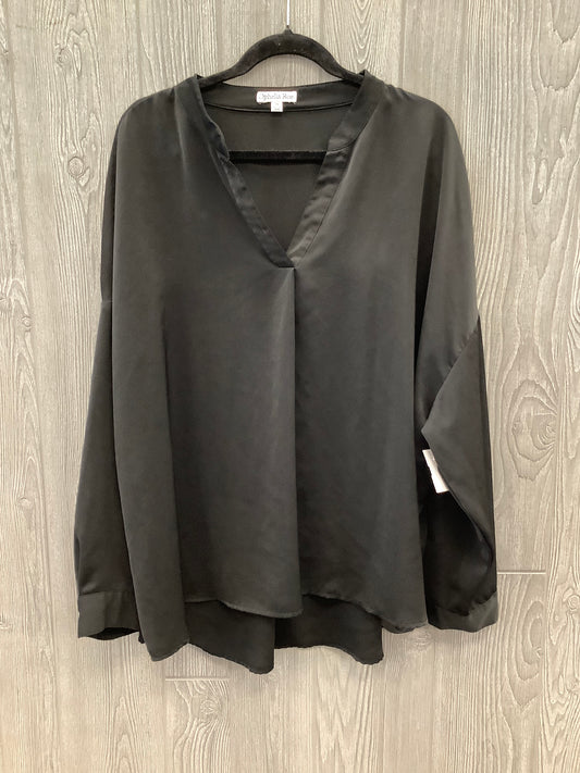 Top Long Sleeve By Ophelia Roe In Black, Size: 3x