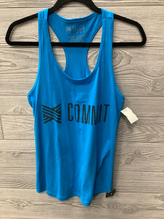 Athletic Tank Top By Clothes Mentor In Blue, Size: M