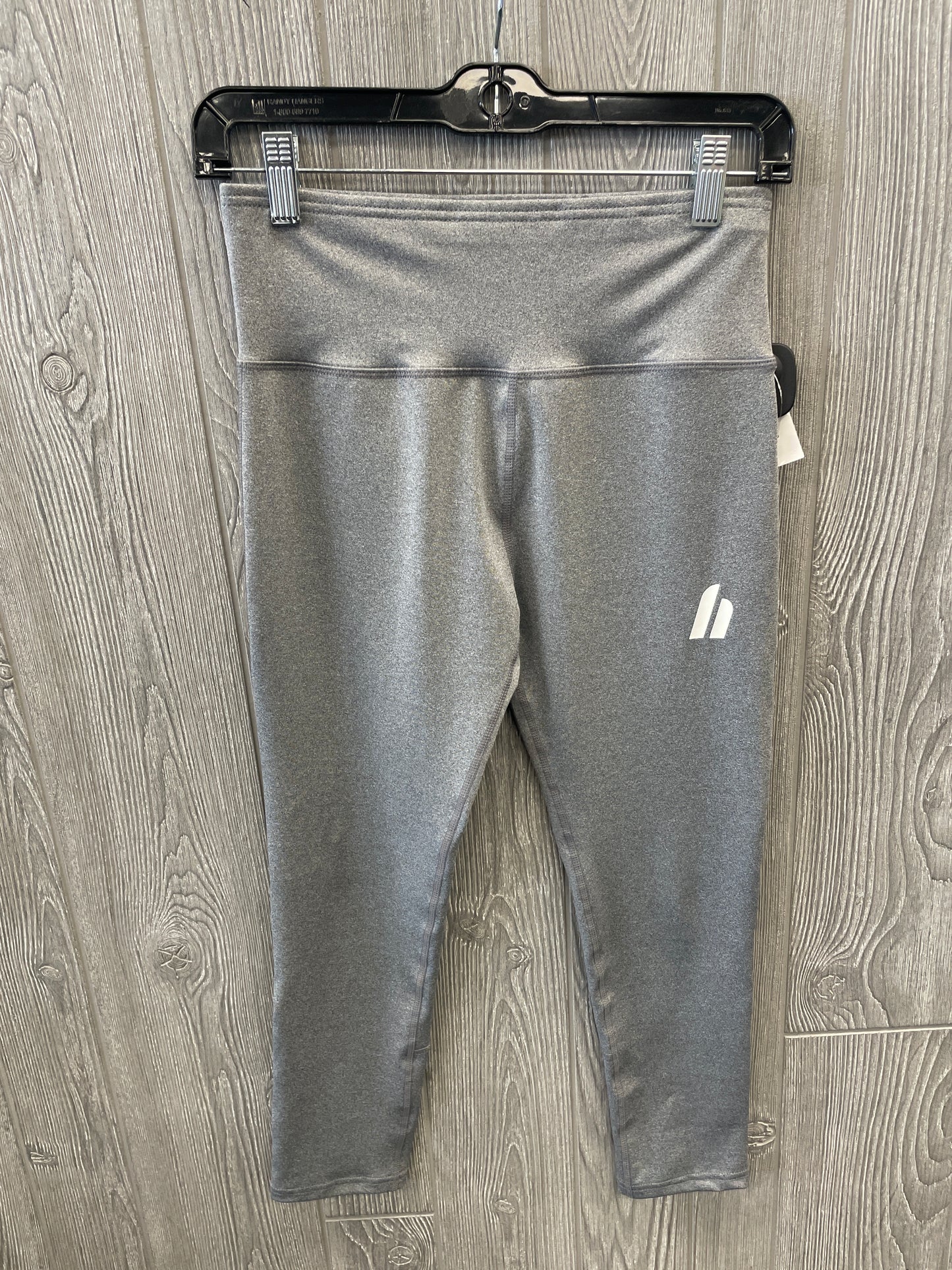 Athletic Leggings By Hype In Grey, Size: M