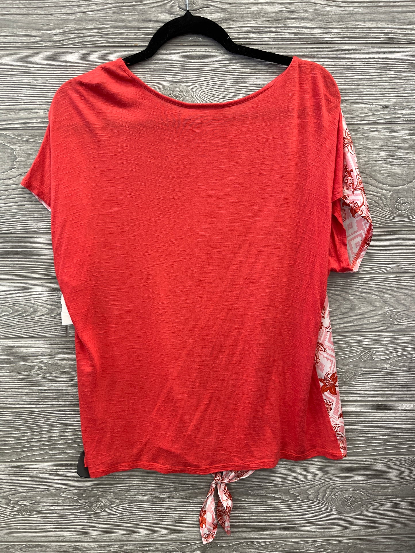 Top Short Sleeve By Dana Buchman In Red, Size: M