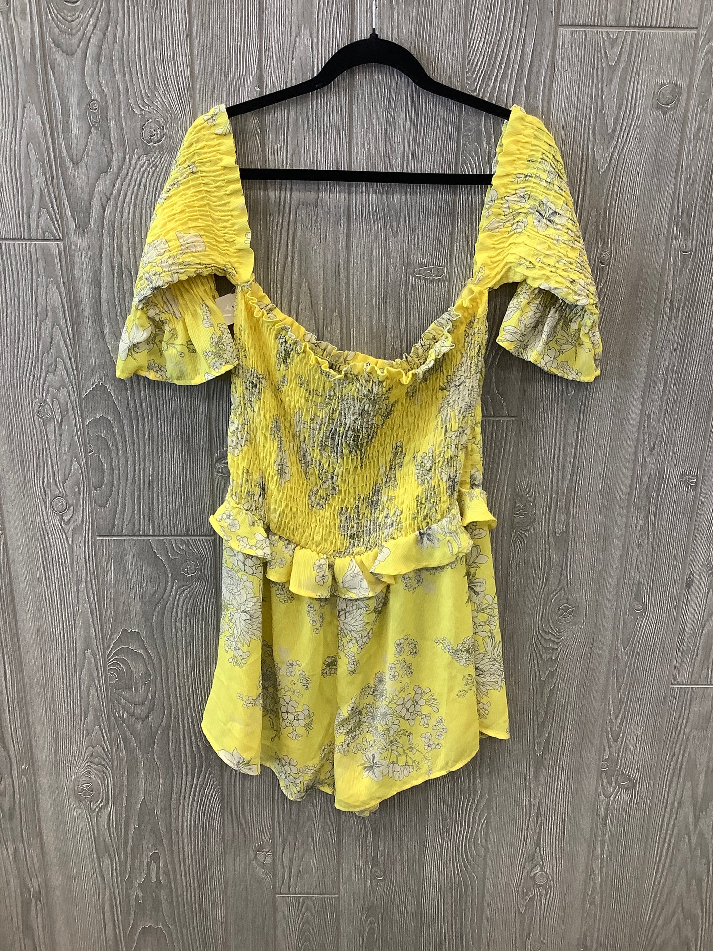 Yellow Romper Fashion Nova, Size 2x