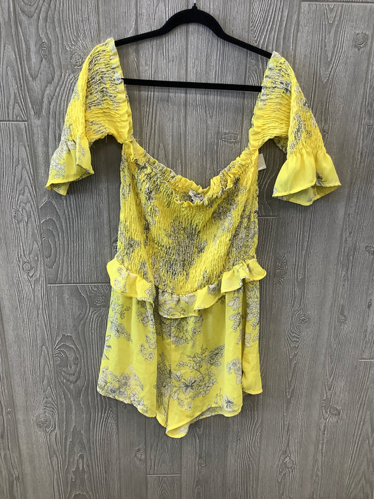 Yellow Romper Fashion Nova, Size 2x