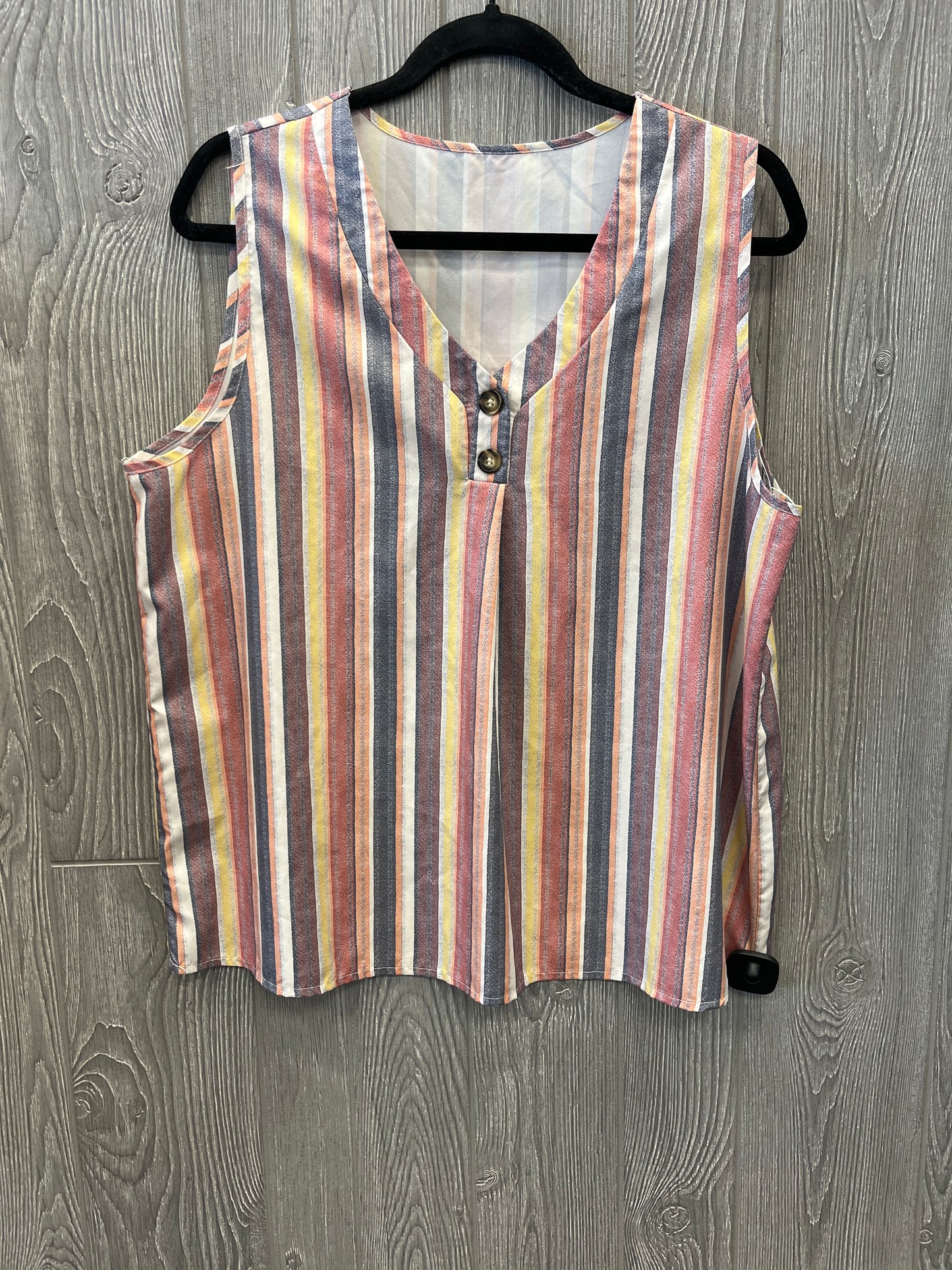 Top Sleeveless By Clothes Mentor In Multi-colored, Size: Xl
