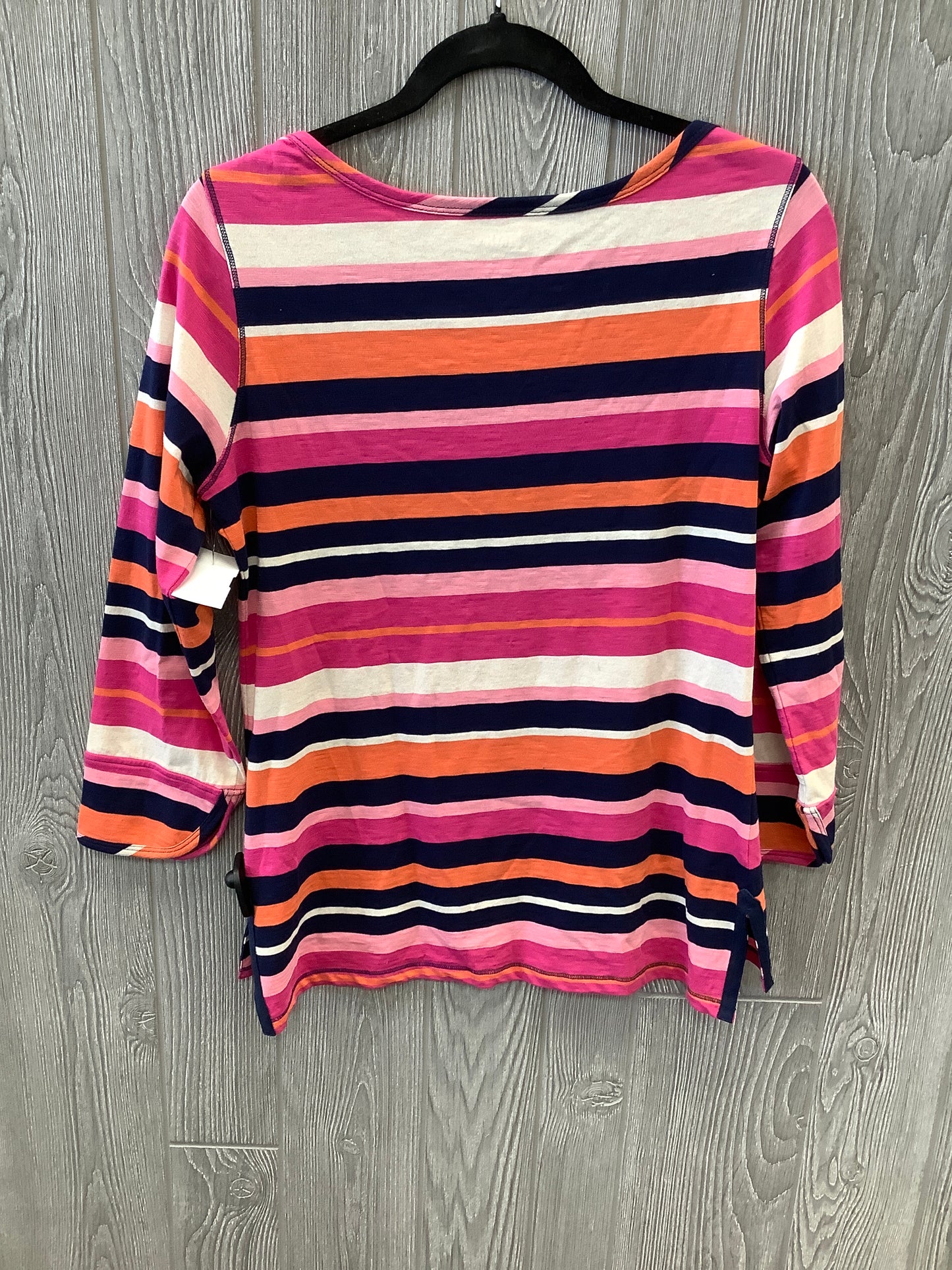 Top Long Sleeve By Hatley In Striped Pattern, Size: S