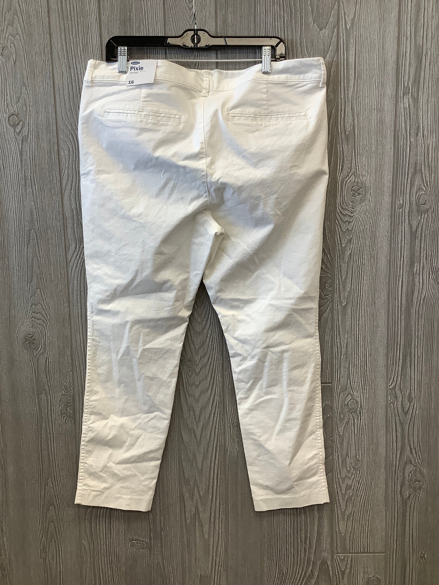 White Jeans Straight Old Navy, Size 16