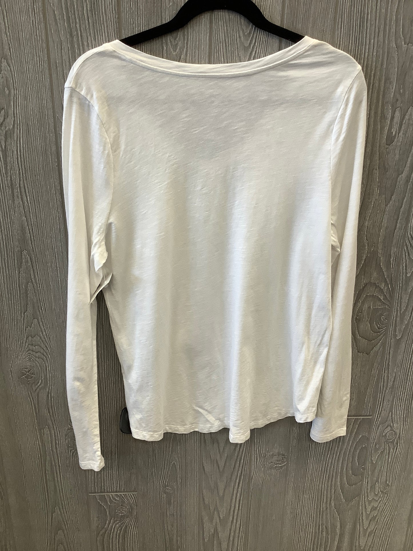 Top Long Sleeve By Falls Creek In White, Size: L